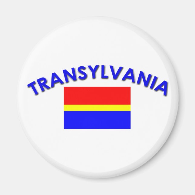 Imán Bandera de Transilvania (con inscripción) (Frente)