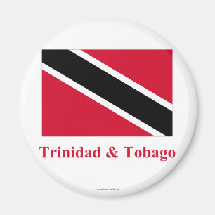 Imán Bandera de Trinidad y Tobago con nombre