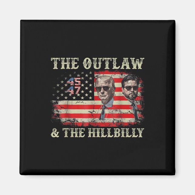 Imán Bandera de Trump 2024 Hillbilly J.d.vance 2024 (Frente)