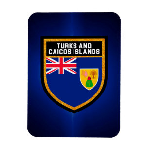 Imán Bandera De Turcas Y Caicos