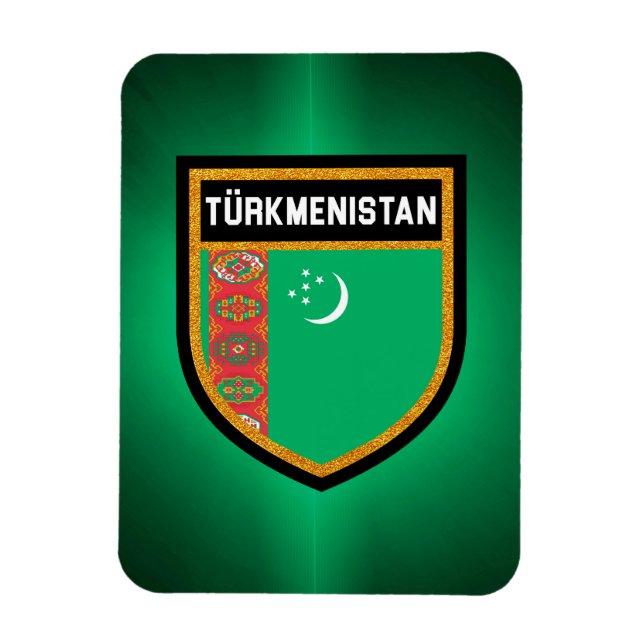 Imán Bandera de Turkmenistán (Vertical)