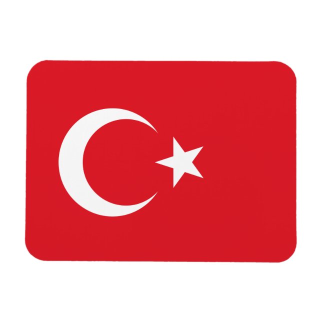 Imán Bandera de Turquía (Horizontal)