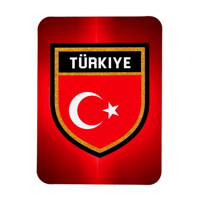 Imán Bandera de Turquía (Vertical)