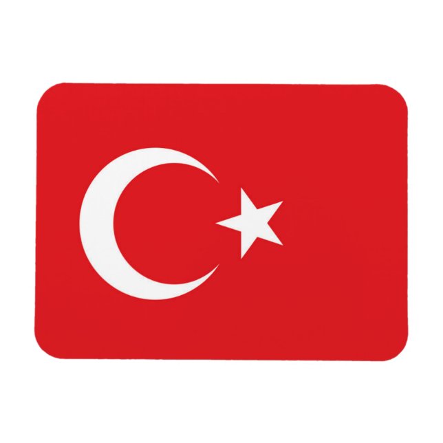 Imán Bandera de Turquía (Horizontal)