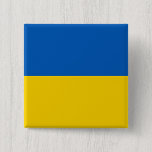Imán Bandera de Ucrania<br><div class="desc">Bandera simple de Ucrania imán mínimo al cuadrado</div>