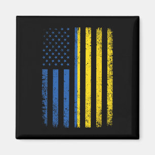 Imán Bandera de Ucrania 4 de julio Usa Bandera ucranian