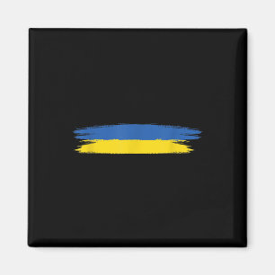 Imán Bandera De Ucrania Con Colores Azules Y Amarillos 