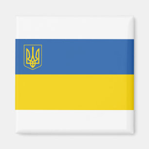 Imán Bandera de Ucrania con tridente