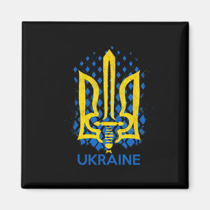 Imán Bandera de Ucrania - Me mantengo con Ucrania Bande