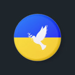 Imán Bandera de Ucrania - Paloma de paz - Libertad - Pa<br><div class="desc">Ucrania - Paz - Bandera ucraniana - Apoyo a la libertad - Solidaridad - Juntos fuertes - ¡Victoria de la libertad! Hagamos del mundo un lugar mejor - ¡todos juntos! Un mundo mejor comienza - depende - ¡los necesita también! Puede transferir a más de 1000 productos Zazzle. Redimensionar y mover...</div>