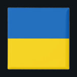 Imán Bandera de Ucrania (ucraniana)<br><div class="desc">Productos de bandera mundial de personalizable - Por favor, no dude en añadir su propio texto.</div>