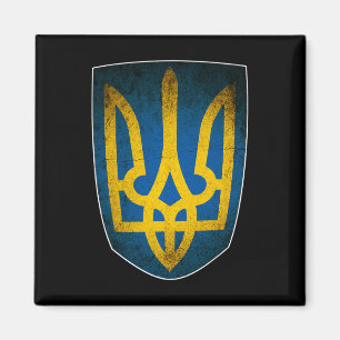 Imán Bandera de Ucrania y tridente ucraniano 1 