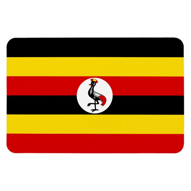 Imán Bandera de Uganda (Horizontal)