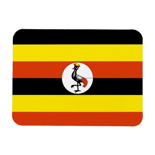 Imán Bandera de Uganda (Horizontal)