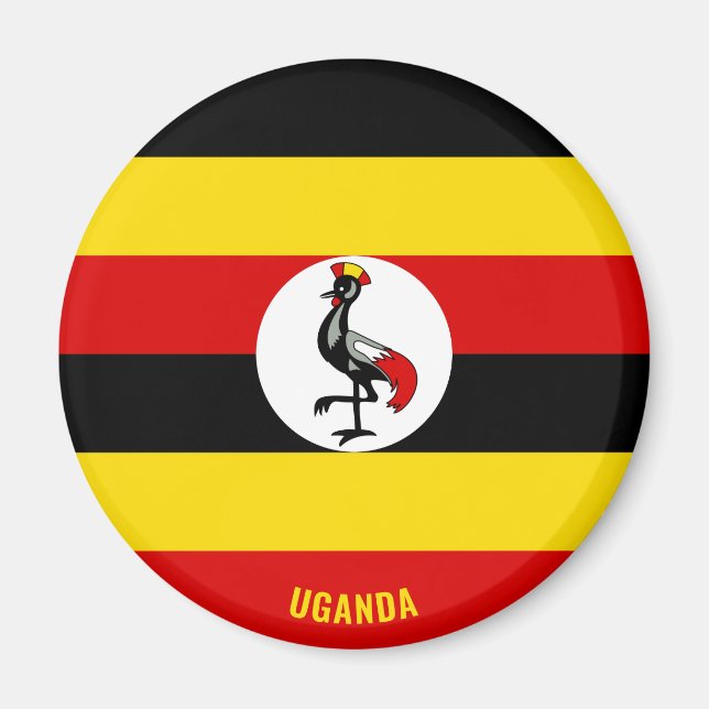 Imán Bandera de Uganda cautiva a patriótico (Frente)