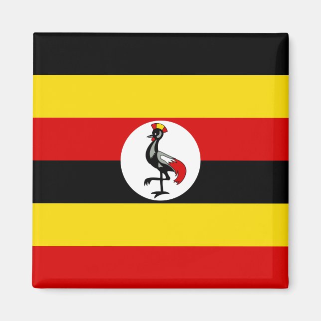Imán Bandera de Uganda (Uganda) (Frente)