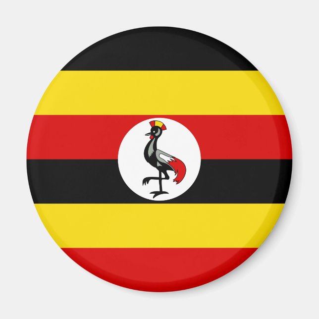 Imán Bandera de Uganda (Uganda) (Frente)