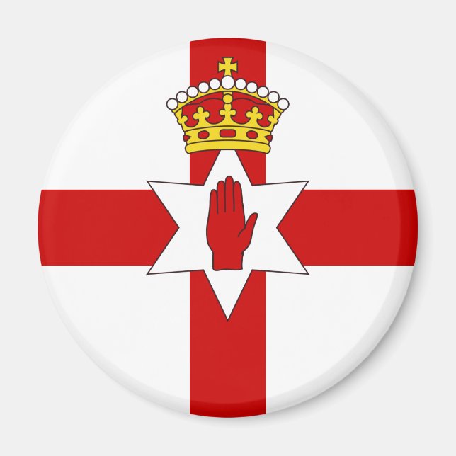 Imán Bandera de ultramar de Irlanda del Norte (Frente)