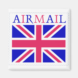 Imán Bandera de Union Jack del correo aéreo