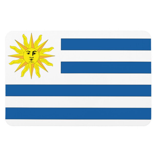 Imán Bandera de Uruguay (Horizontal)