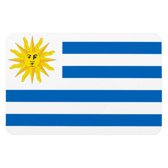Imán Bandera de Uruguay (Horizontal)
