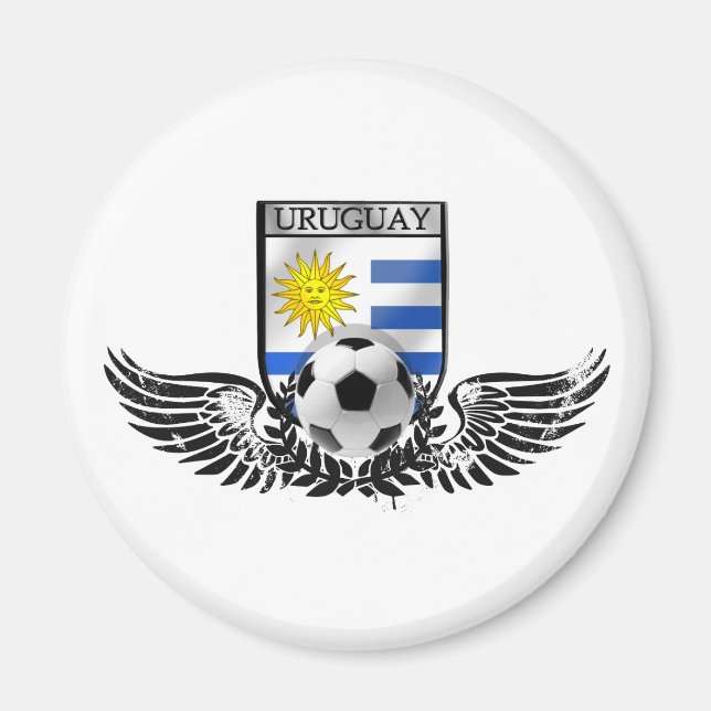 Imán Bandera de Uruguay en el fútbol (Frente)