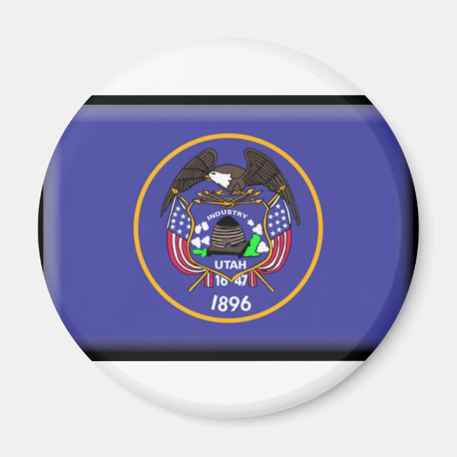 Imán Bandera de Utah (Frente)