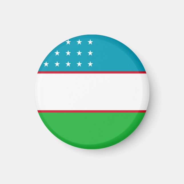 Imán bandera de uzbekistán (Frente)