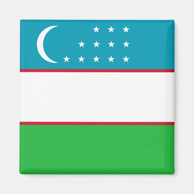 Imán Bandera de Uzbekistán (Frente)