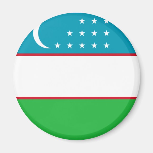 Imán bandera de uzbekistán (Frente)