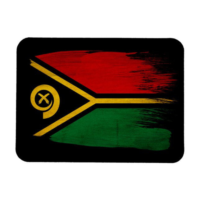 Imán Bandera de Vanuatu (Horizontal)