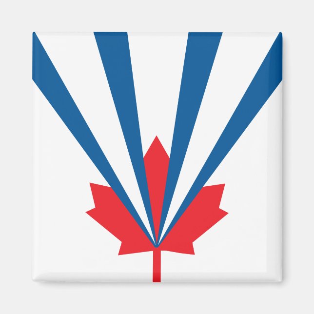 Imán Bandera de Vaughan (Ontario, Canadá) (Frente)
