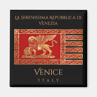 Imán Bandera de Venecia, Italia