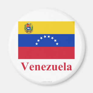 Imán Bandera de Venezuela con nombre