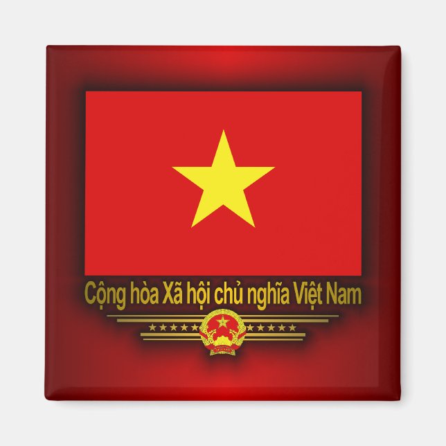 Imán Bandera de Vietnam (Frente)