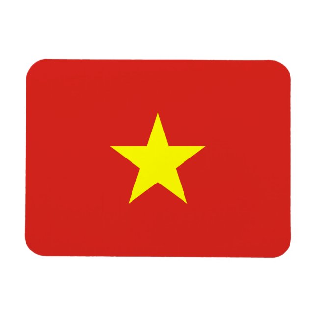 Imán Bandera de Vietnam (Horizontal)