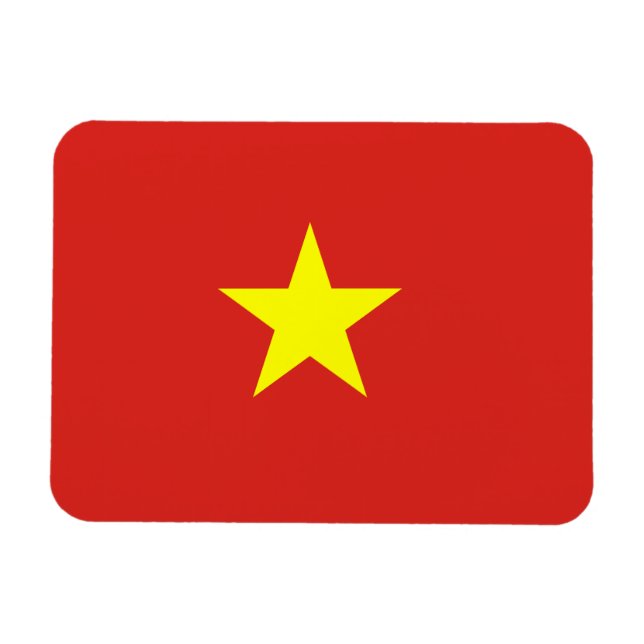 Imán Bandera de Vietnam (Horizontal)