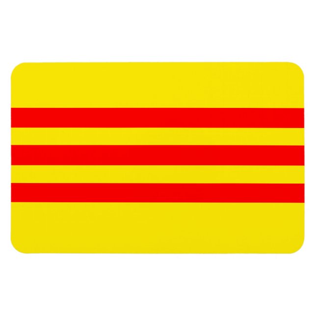 Imán Bandera de Vietnam (nueva) (Horizontal)
