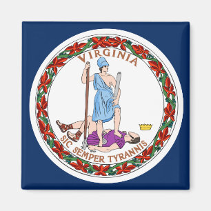 Imán Bandera de Virginia