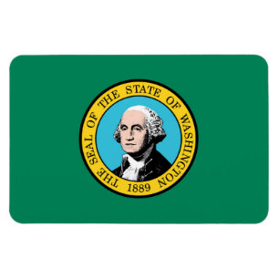 Imán Bandera de Washington