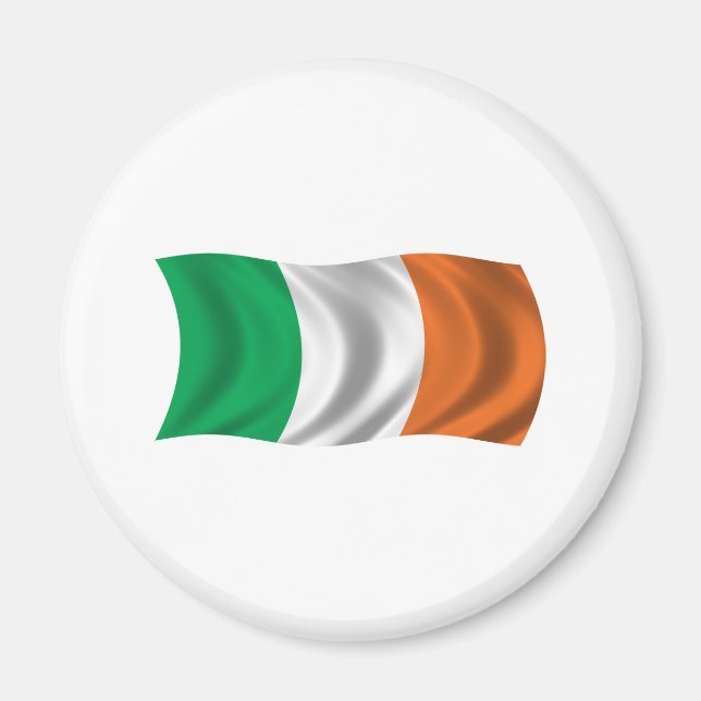 Imán Bandera de Wavy Ireland (Frente)
