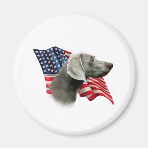 Imán Bandera de Weimaraner