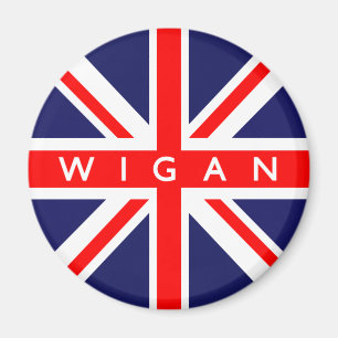 Imán Bandera de Wigan UK