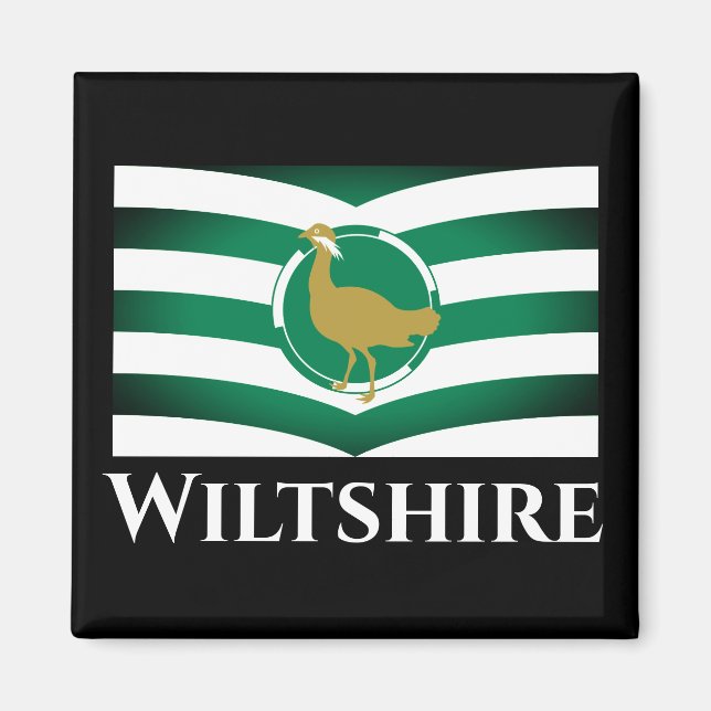 Imán Bandera de Wiltshire - INGLATERRA (Frente)