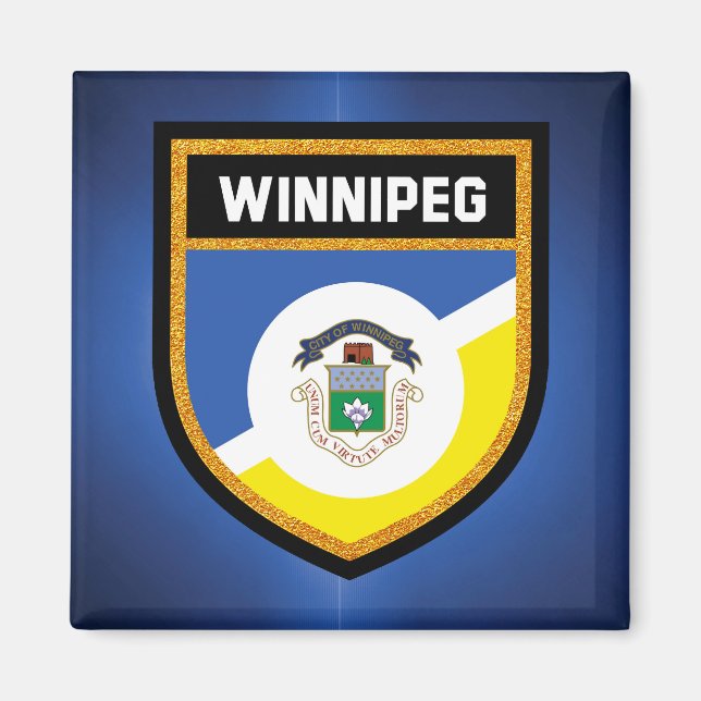 Imán Bandera de Winnipeg (Frente)