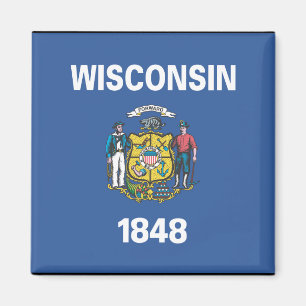 IMÁN BANDERA DE WISCONSIN
