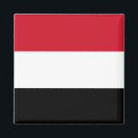 Imán Bandera de Yemen<br><div class="desc">Productos de bandera mundial de personalizable - Por favor,  no dude en añadir su propio texto.</div>
