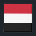 Imán Bandera de Yemen<br><div class="desc">Productos de bandera mundial de personalizable - Por favor,  no dude en añadir su propio texto.</div>