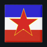 Imán Bandera de Yugoslavia<br><div class="desc">Bandera de Yugoslavia</div>