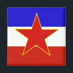 Imán Bandera de Yugoslavia<br><div class="desc">Bandera de Yugoslavia</div>